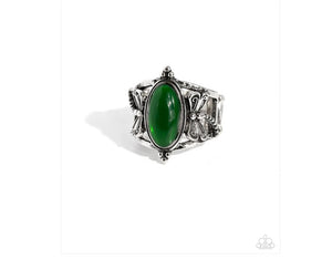 Dance of the Dragonflies - green - Paparazzi ring