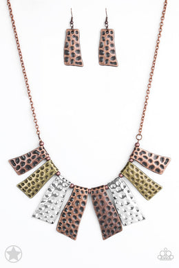 A Fan of the Tribe - Blockbuster Necklace û6 - VJ Bedazzled Jewelry