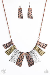 A Fan of the Tribe - Blockbuster Necklace û6 - VJ Bedazzled Jewelry