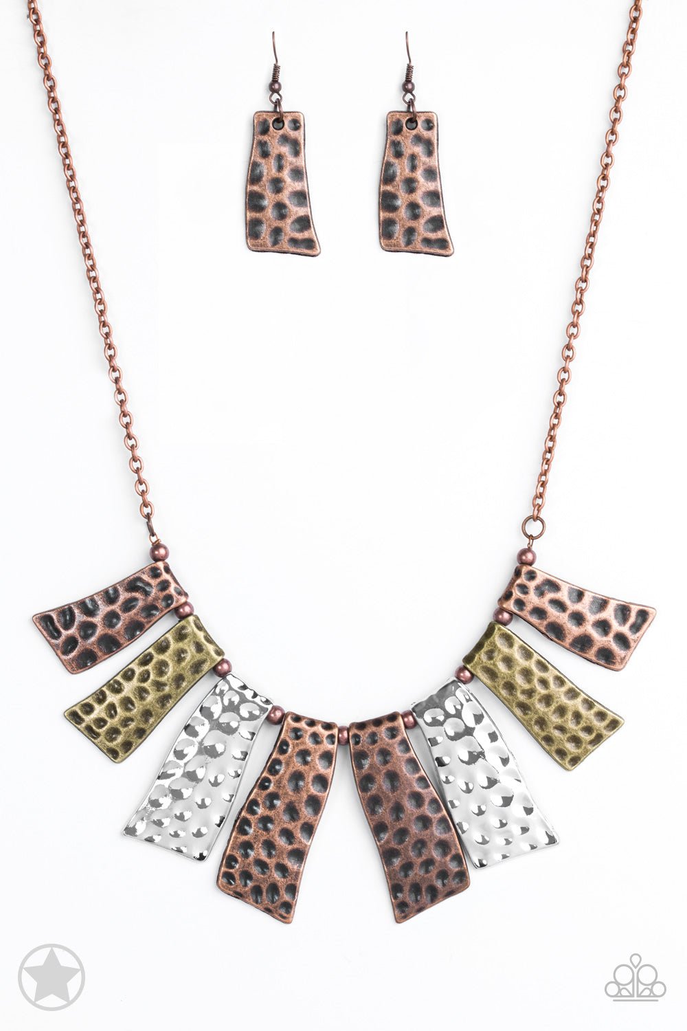 A Fan of the Tribe - Blockbuster Necklace û6 - VJ Bedazzled Jewelry