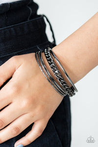 A Piece of The Action - Black - VJ Bedazzled Jewelry