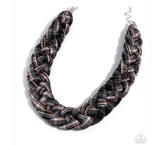 Load image into Gallery viewer, Fine Flannel - black - Paparazzi necklace
