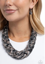 Load image into Gallery viewer, Fine Flannel - black - Paparazzi necklace
