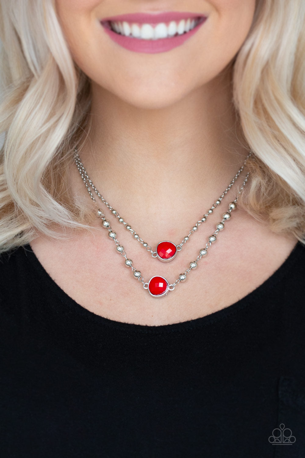 Colorfully Charming - Red - VJ Bedazzled Jewelry