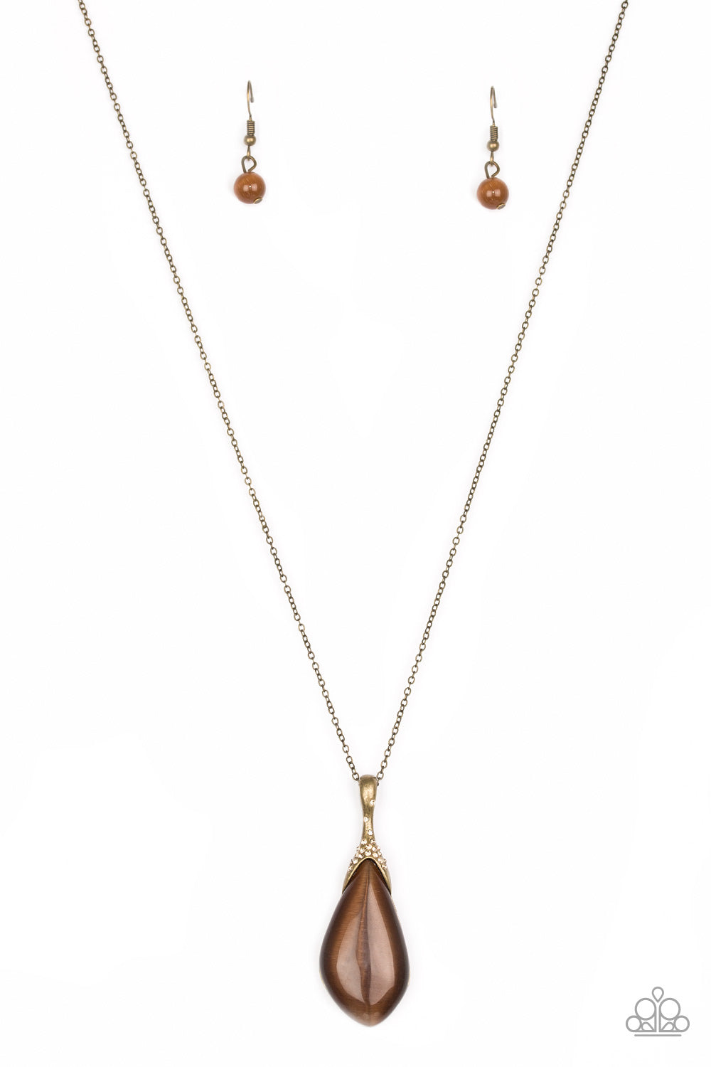 Friends in GLOW Places - brass - VJ Bedazzled Jewelry