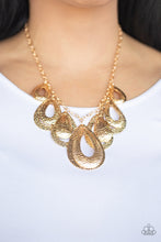 Load image into Gallery viewer, Teardrop Temp est Gold - VJ Bedazzled Jewelry
