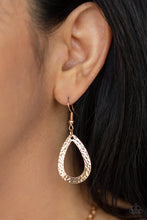 Load image into Gallery viewer, Teardrop Temp est Gold - VJ Bedazzled Jewelry
