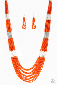 Let it Bead orange - VJ Bedazzled Jewelry
