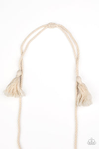 Macrame Mantra - White - VJ Bedazzled Jewelry