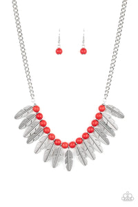 Dessert Plumes Red - VJ Bedazzled Jewelry