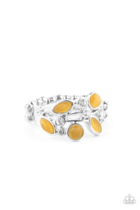 Leafy Luster - Yellow - VJ Bedazzled Jewelry