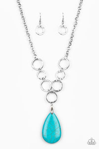 Living on a Prairie, blue - VJ Bedazzled Jewelry