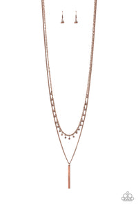 Keep Your Eye On The Pendulum - Copper - VJ Bedazzled Jewelry