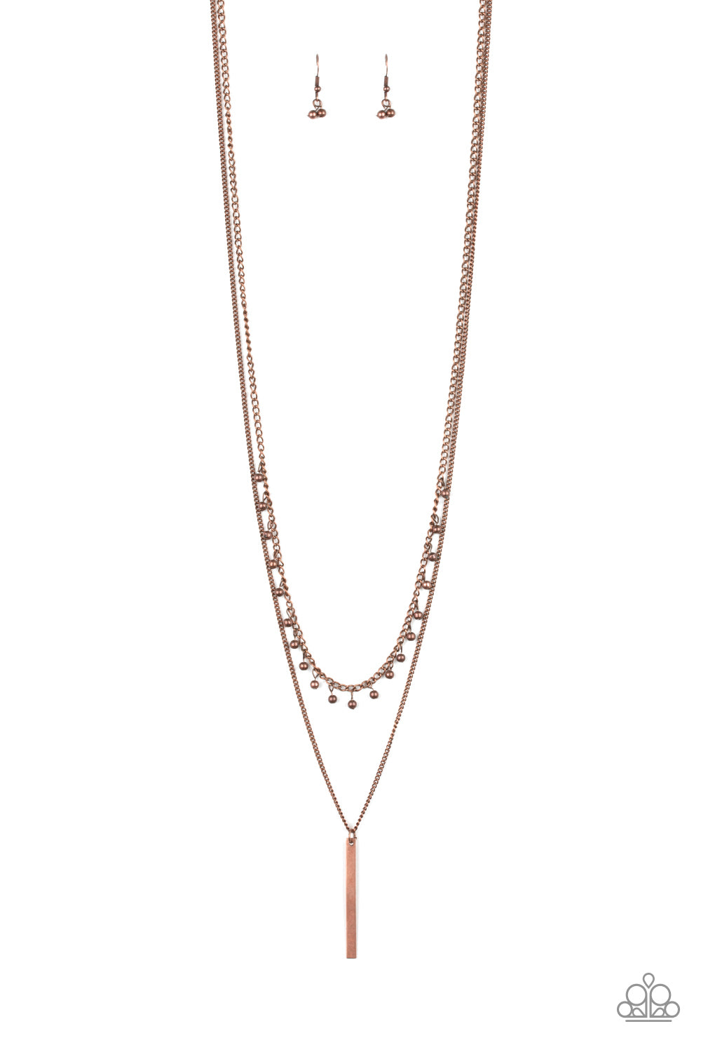 Keep Your Eye On The Pendulum - Copper - VJ Bedazzled Jewelry