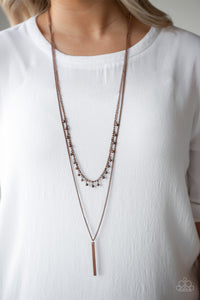 Keep Your Eye On The Pendulum - Copper - VJ Bedazzled Jewelry