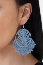 Load image into Gallery viewer, All About Macrame - blue Paparazzi Accessories - VJ Bedazzled Jewelry
