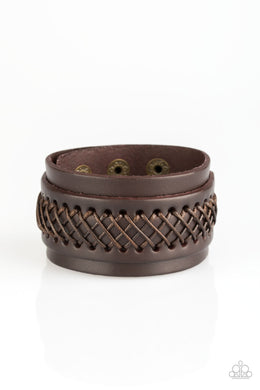 OUTLAW and Order - Brown - VJ Bedazzled Jewelry