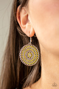Pinwheel and Deal - yellow - VJ Bedazzled Jewelry