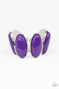 Power Pop - Purple Bracelet - VJ Bedazzled Jewelry