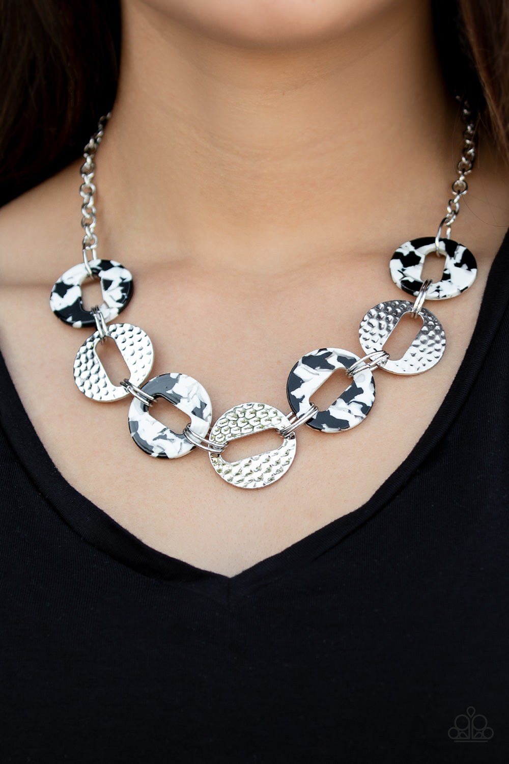 Retro retrograde silver - VJ Bedazzled Jewelry