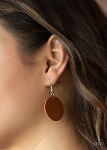 Sooner or LEATHER - brown - VJ Bedazzled Jewelry