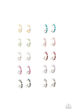 Starlet Shimmer Rhine Hoops - VJ Bedazzled Jewelry