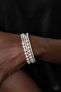 Starry struts - white - VJ Bedazzled Jewelry