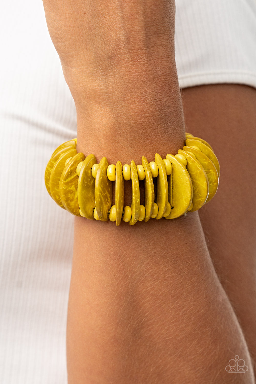 Tropical Tiki Bar yellow - VJ Bedazzled Jewelry