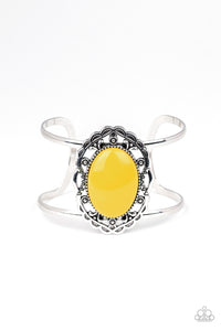 Vibrantly Vibrant - Yellow Bracelet - VJ Bedazzled Jewelry
