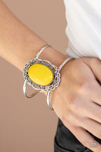 Vibrantly Vibrant - Yellow Bracelet - VJ Bedazzled Jewelry