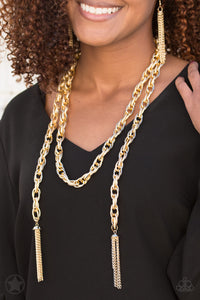 SCARFed for Attention - Gold - VJ Bedazzled Jewelry