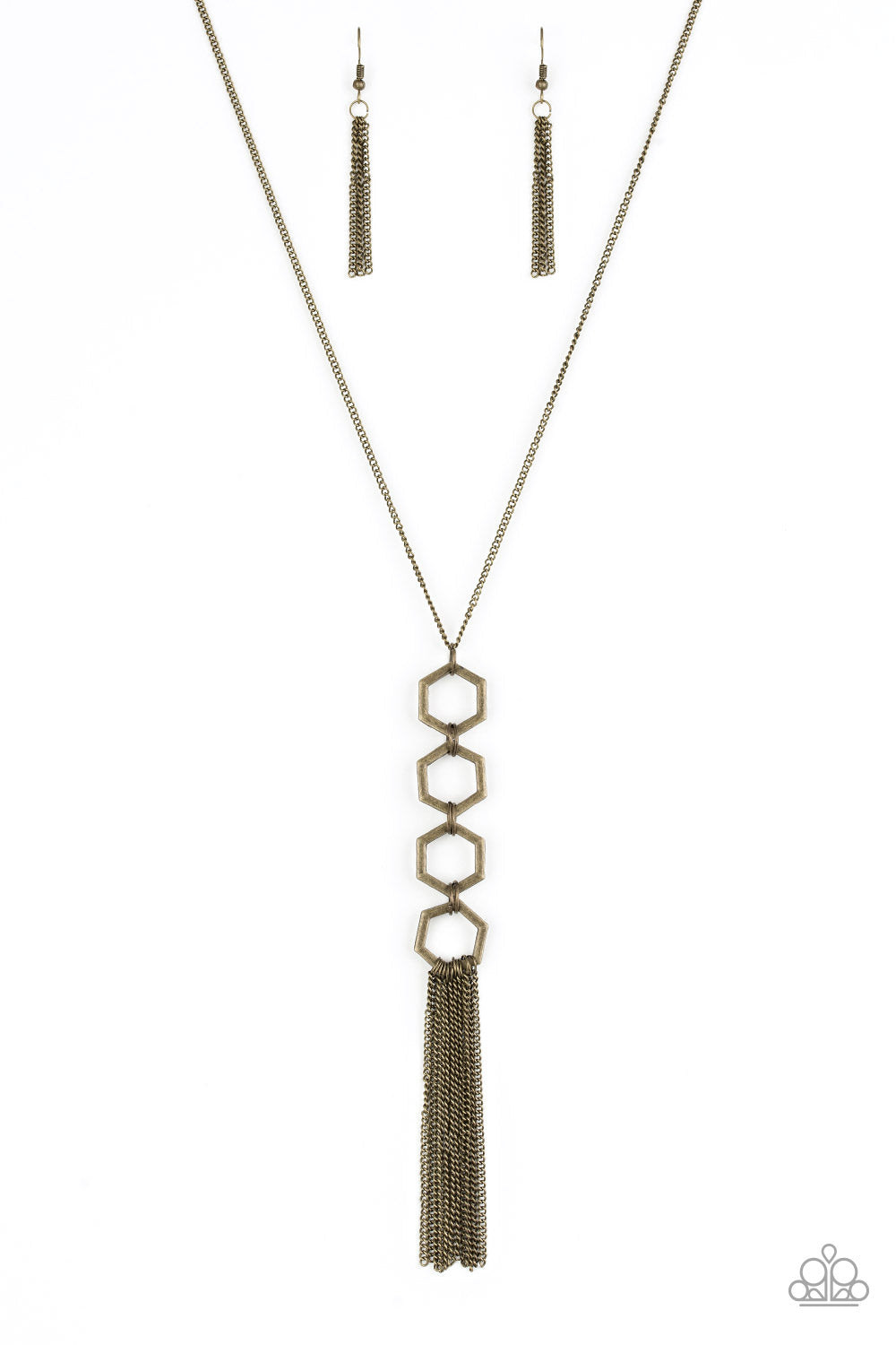 Ready, Set, GEO! - Brass - VJ Bedazzled Jewelry