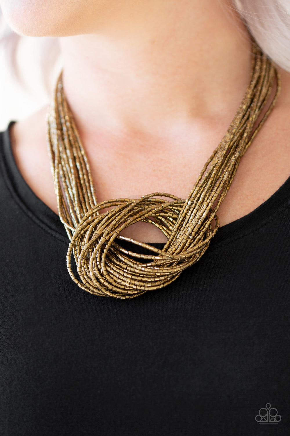 Knotted Knock out brass - VJ Bedazzled Jewelry
