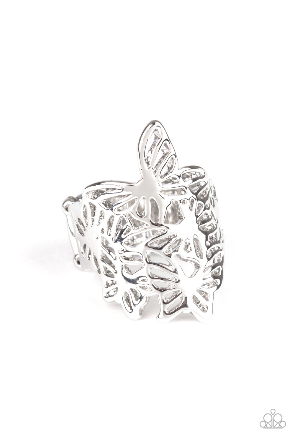 Banded Butterflies - Silver - VJ Bedazzled Jewelry