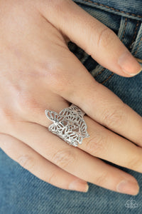 Banded Butterflies - Silver - VJ Bedazzled Jewelry