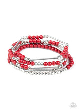 Load image into Gallery viewer, BEAD Between The Lines - Red - VJ Bedazzled Jewelry
