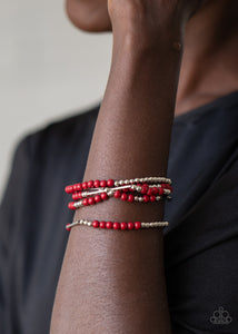BEAD Between The Lines - Red - VJ Bedazzled Jewelry