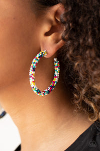 BEAD My Lips! - Multi Hoop Earrings - VJ Bedazzled Jewelry