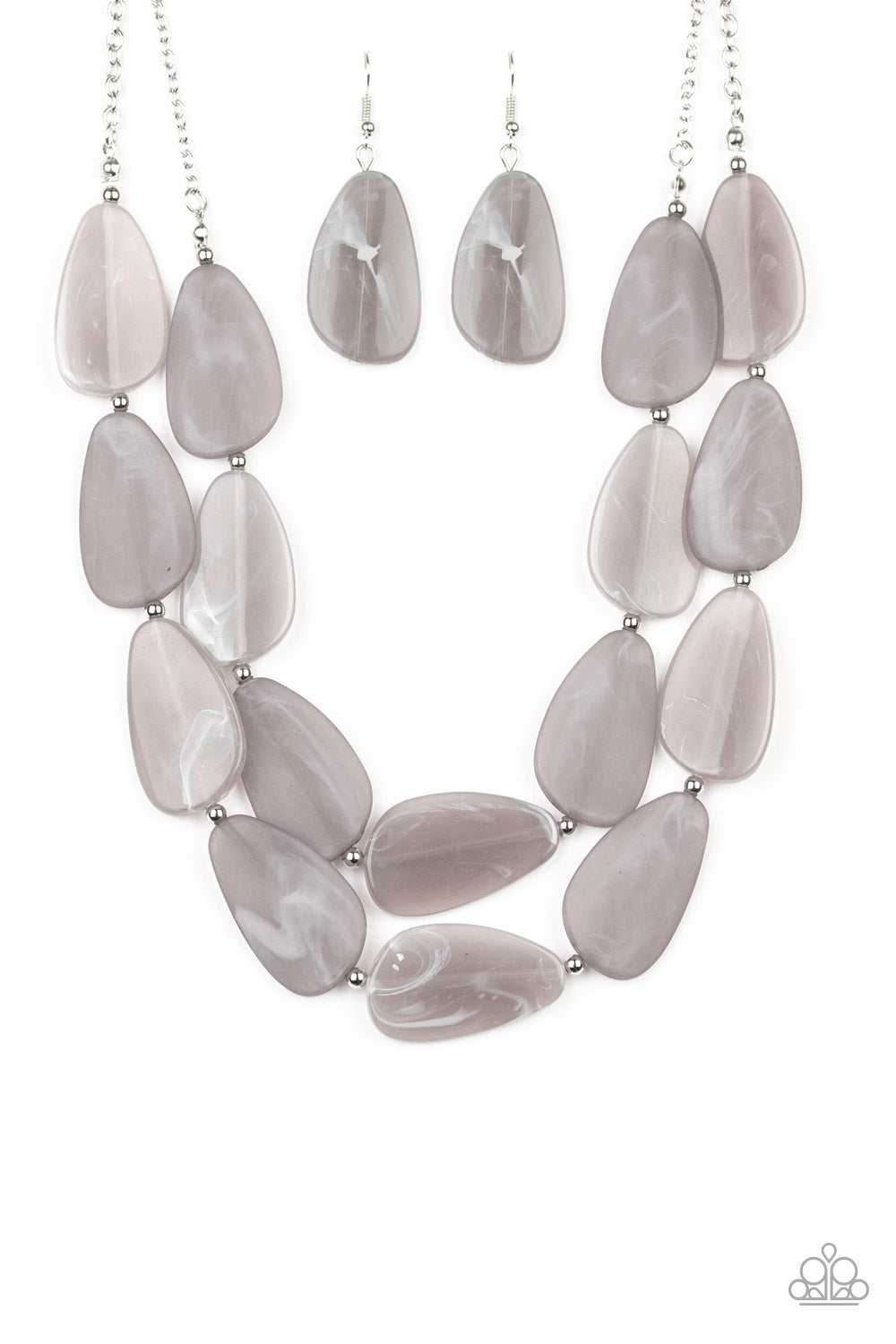 Colorfully Calming - Silver - VJ Bedazzled Jewelry