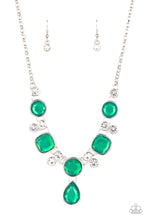 Load image into Gallery viewer, Crystal Cosmos - Green Necklace - VJ Bedazzled Jewelry
