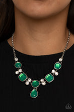 Load image into Gallery viewer, Crystal Cosmos - Green Necklace - VJ Bedazzled Jewelry
