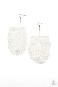 Hanging by a thread white - VJ Bedazzled Jewelry