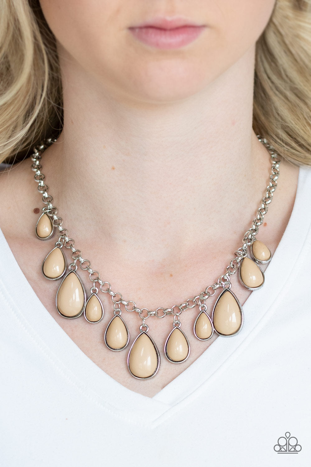 Jaw-Dropping Diva - Brown - VJ Bedazzled Jewelry
