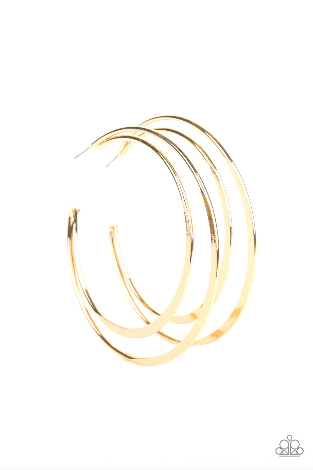 Last HOOP-rah - Gold - VJ Bedazzled Jewelry