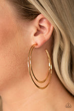 Load image into Gallery viewer, Last HOOP-rah - Gold - VJ Bedazzled Jewelry
