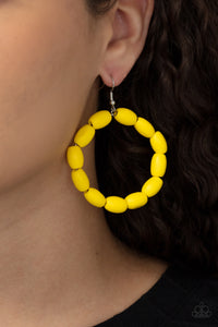 Living The WOOD Life - Yellow - VJ Bedazzled Jewelry