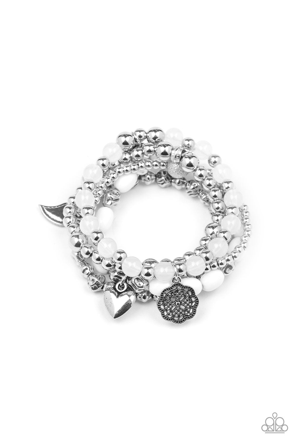 No CHARM Done - White - VJ Bedazzled Jewelry