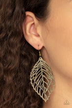 Load image into Gallery viewer, Take it or Leaf it brass - VJ Bedazzled Jewelry
