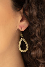 Load image into Gallery viewer, Teardrop tempest brass - VJ Bedazzled Jewelry

