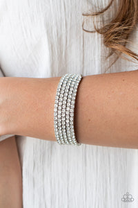 The GLOW Digger - White Bracelet - VJ Bedazzled Jewelry
